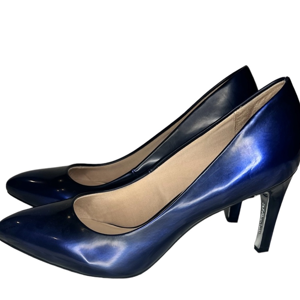 Metallic Blue Revolution Pumps  Size 8 (Good)